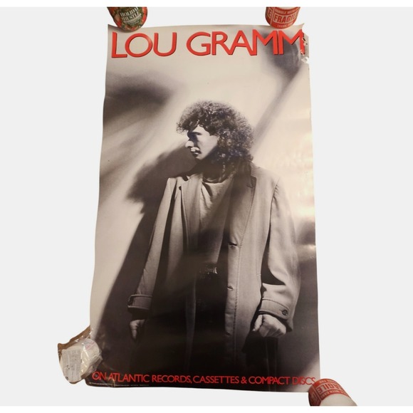 Lou Gramm Foreigner Ready Or Not 21x36 Original 1987 Atlantic Promo Poster - Picture 1 of 7